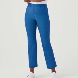 NWT SPANX Sunshine Kick Flare Pant in Geo Scape Blue, Size XS